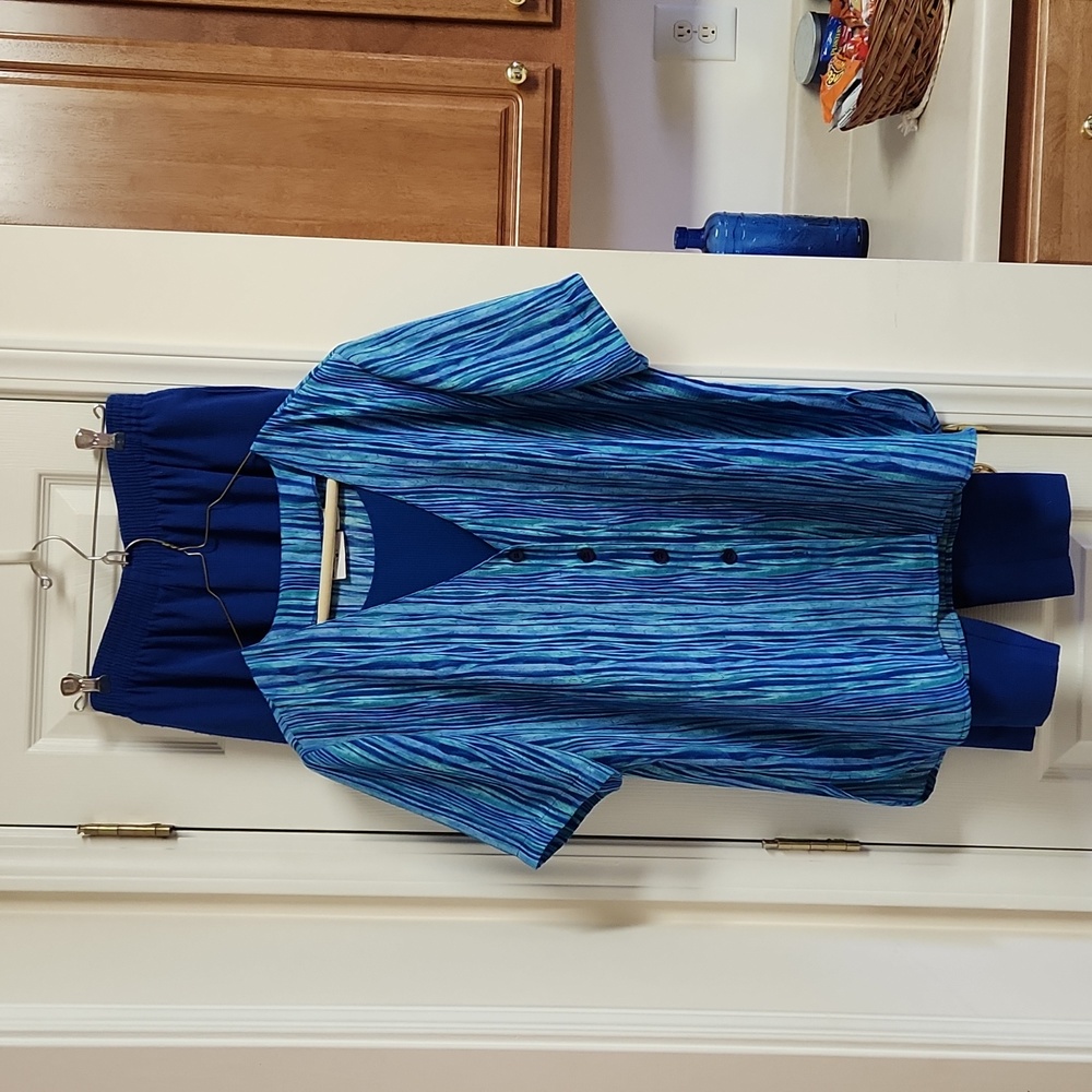 Alfred Dunner 2 in one top with matching pants